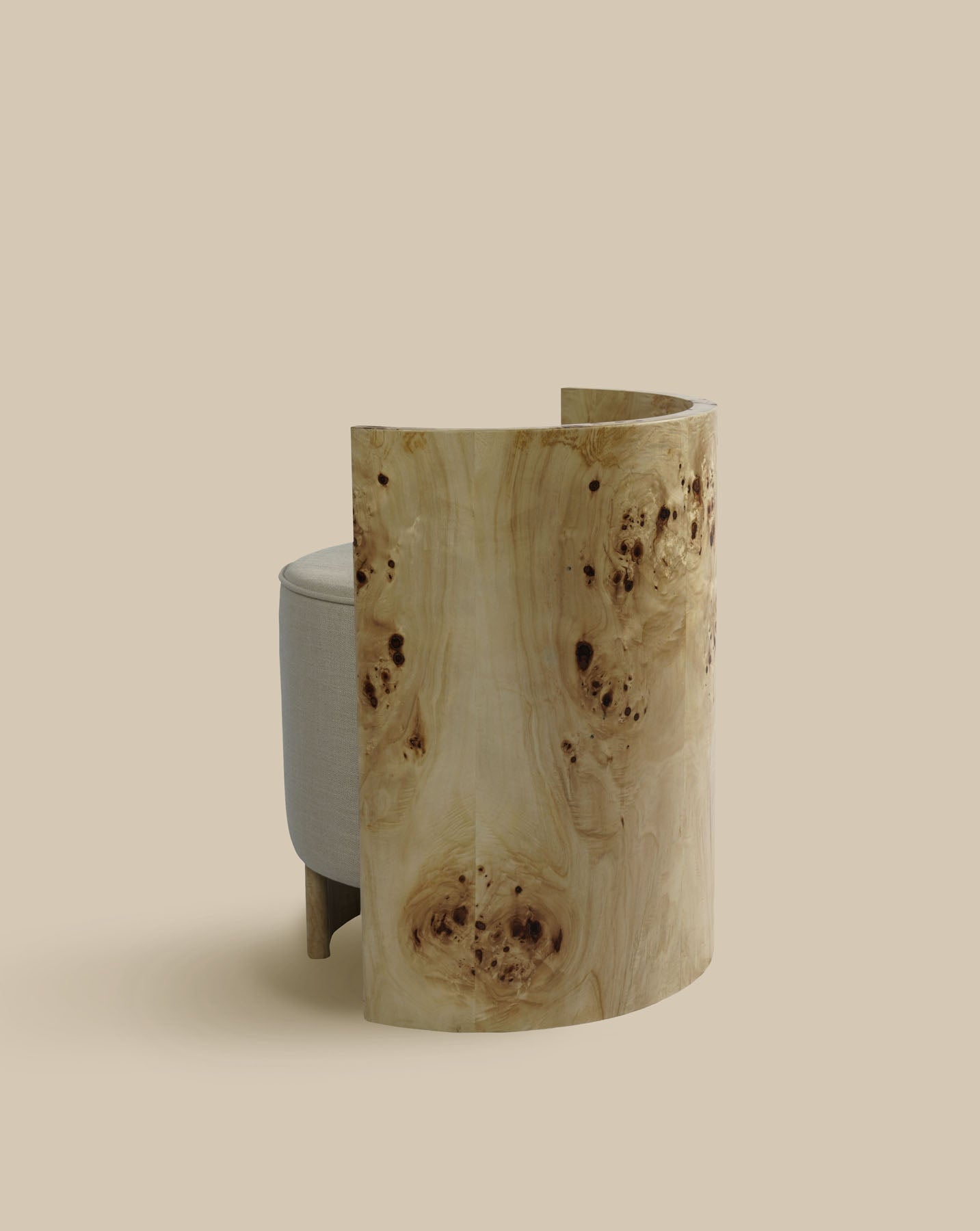 Livon Occasional Burl Chair