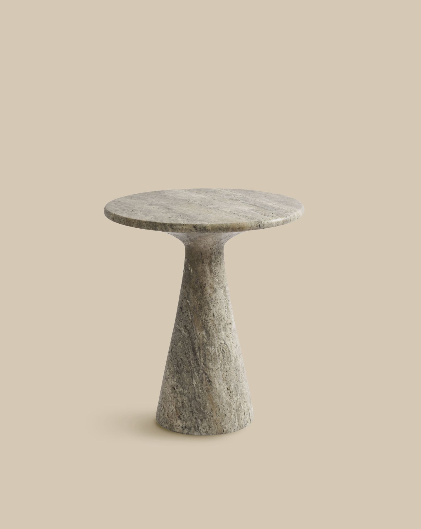 Juno Medium Travertine Side Table