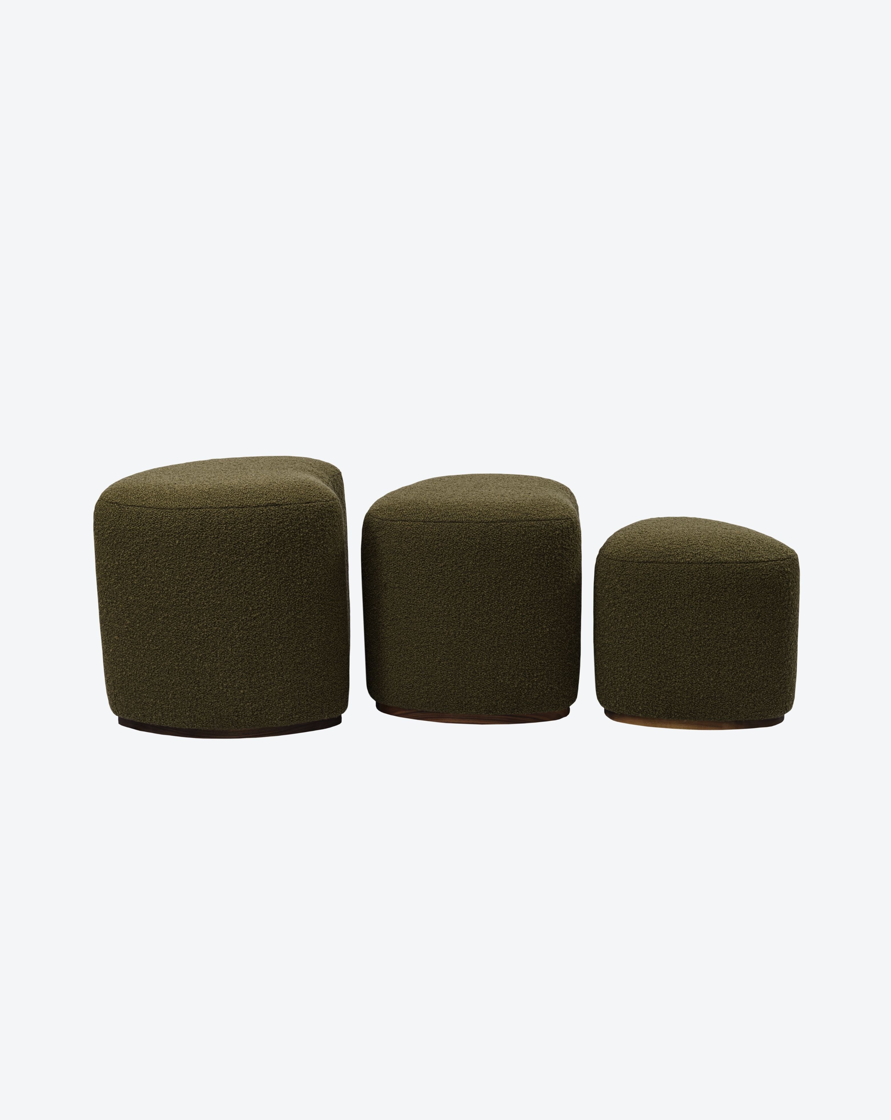 Pebble Poufs